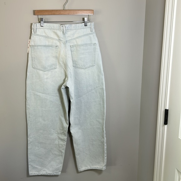 Free People Frank Dad Jean Sunday Blue Straight Leg Jeans Tapered Sz 29 NEW - Picture 6 of 10